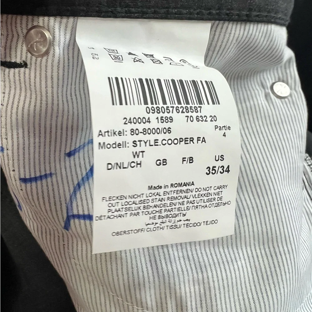 Brax ‎ cooper Fancy men regular fit pants size 35